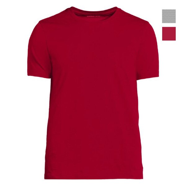[25] Lands End Unisex Short Sleeve Basic Jersey T-Shirt